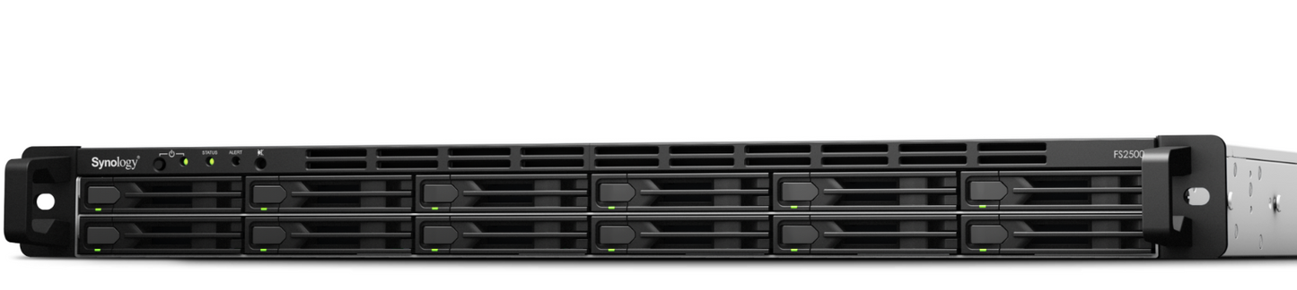 Synology NAS 12 Bay Flashstation FS2500 with 8 Original Synology 1.92 TB SAT5220